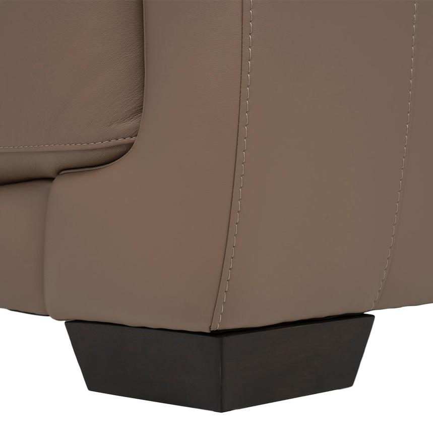 Jali Brown Leather Chair alternate image, 7 of 8 images.