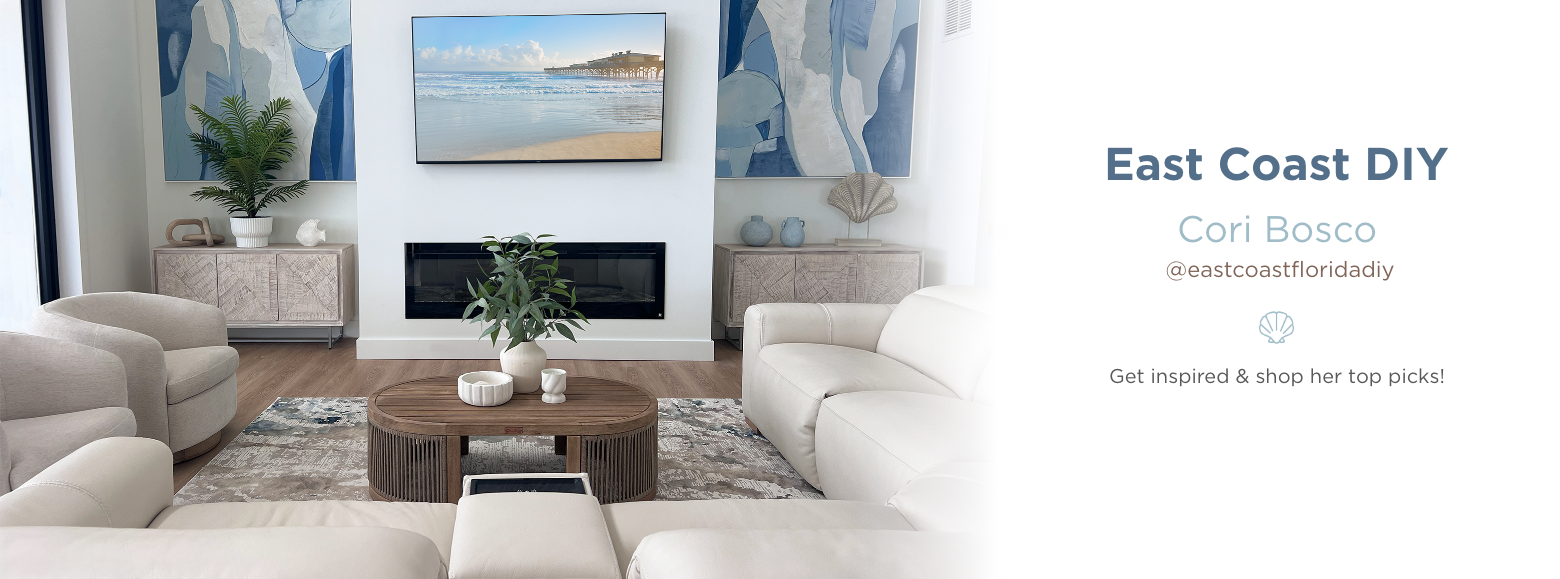 Featuring Cori Bosco's Home @eastcoastfloridadiy Get inspired & shop her top picks!