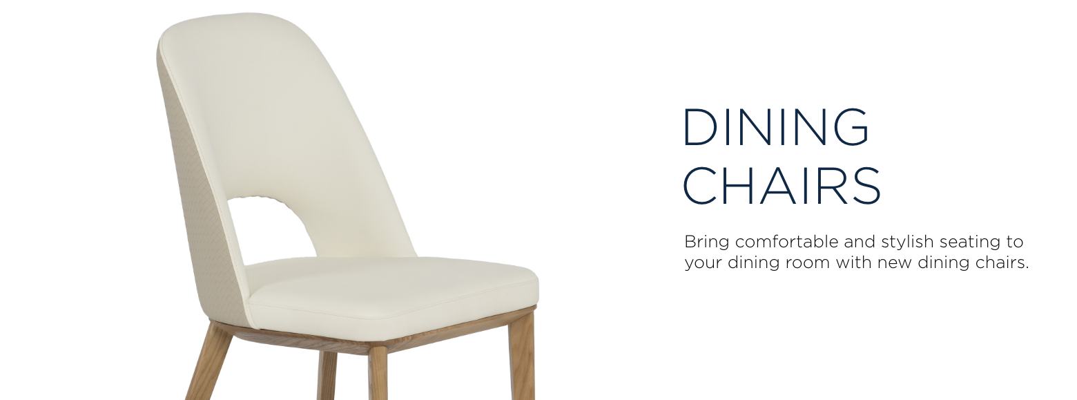 Dining chairs. Bring comfortable and stylish seating to your dining room with new dining chairs.