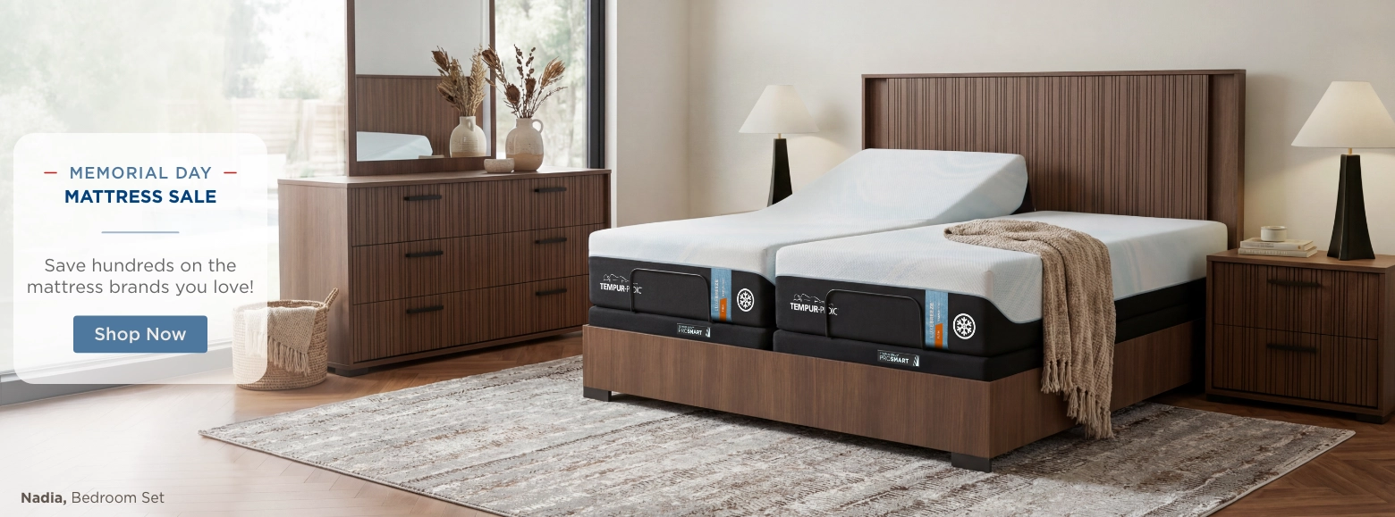 Memorial Day Mattress Sale. Offers are valid through June 2nd, 2026. Save hundreds on the mattress brands you love! Shop Now.