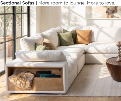 Sectional Sofas. More room to lounge. More to love