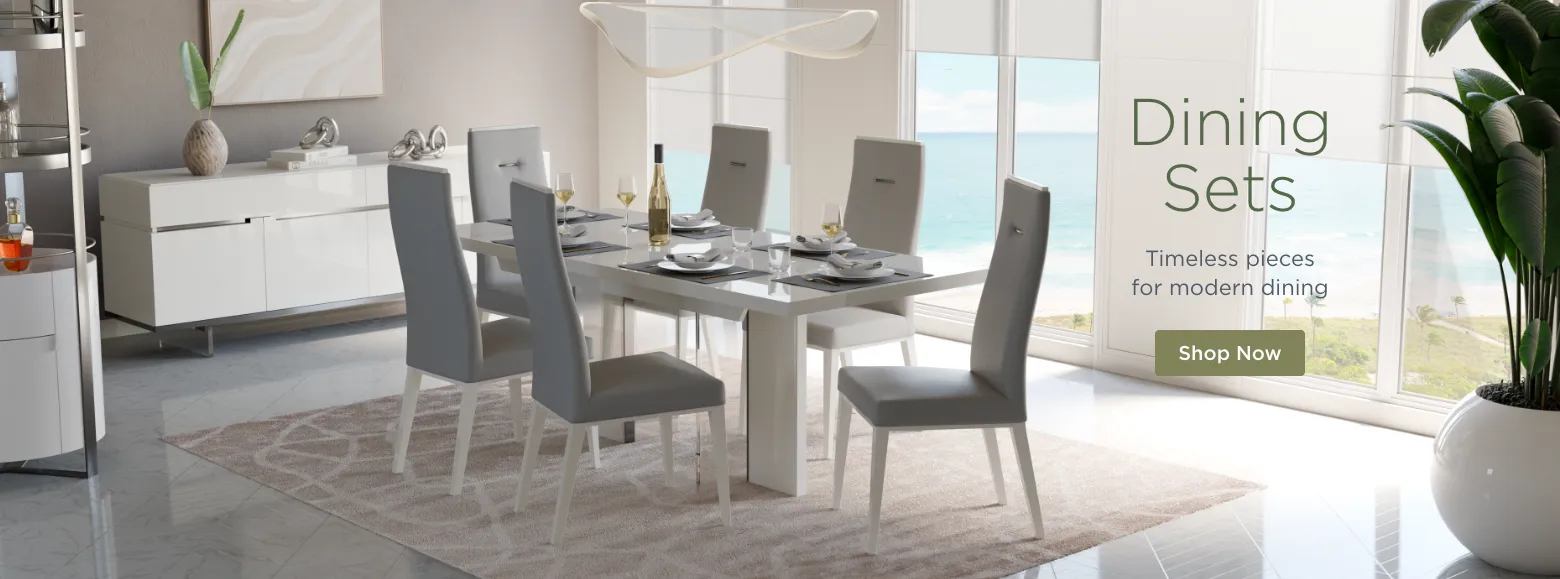 Dining Sets. Timeless pieces for modern dining. Shop Now.